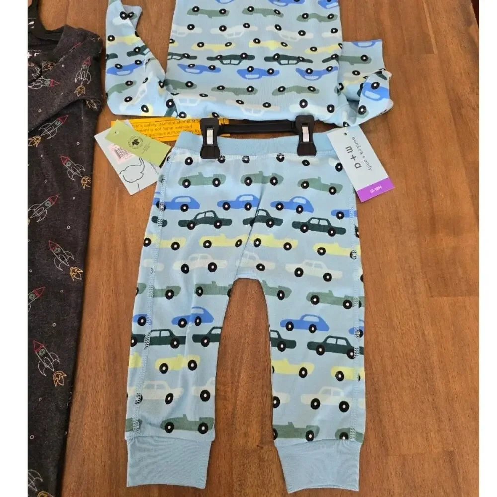 Monica + Andy Organic Cotton Gender Neutral LOT of 2